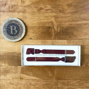 NWT Set of 2 ANIMAL LETTER OPENER & BOOKMARK